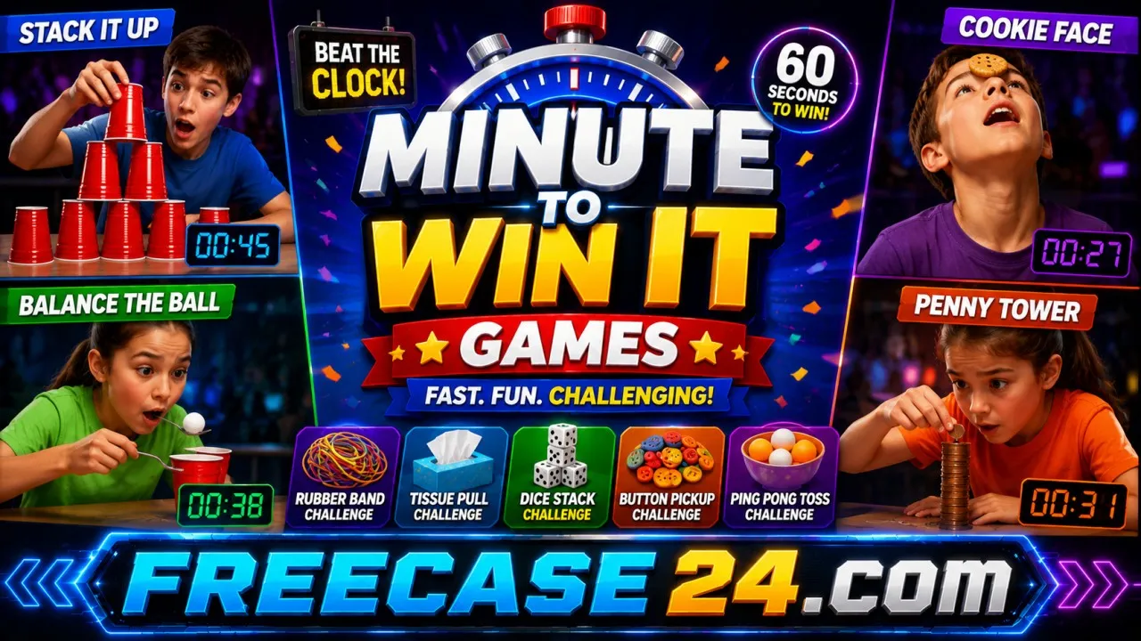 Minute to Win It Games: Fun Challenges for Everyone